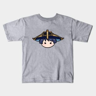 Genshin Impact Wanderer chibi head Scaramouche | Morcaworks Kids T-Shirt